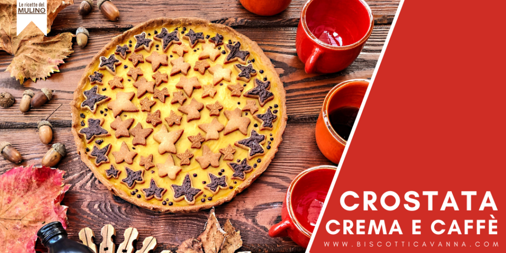 crostata con caffè e crema