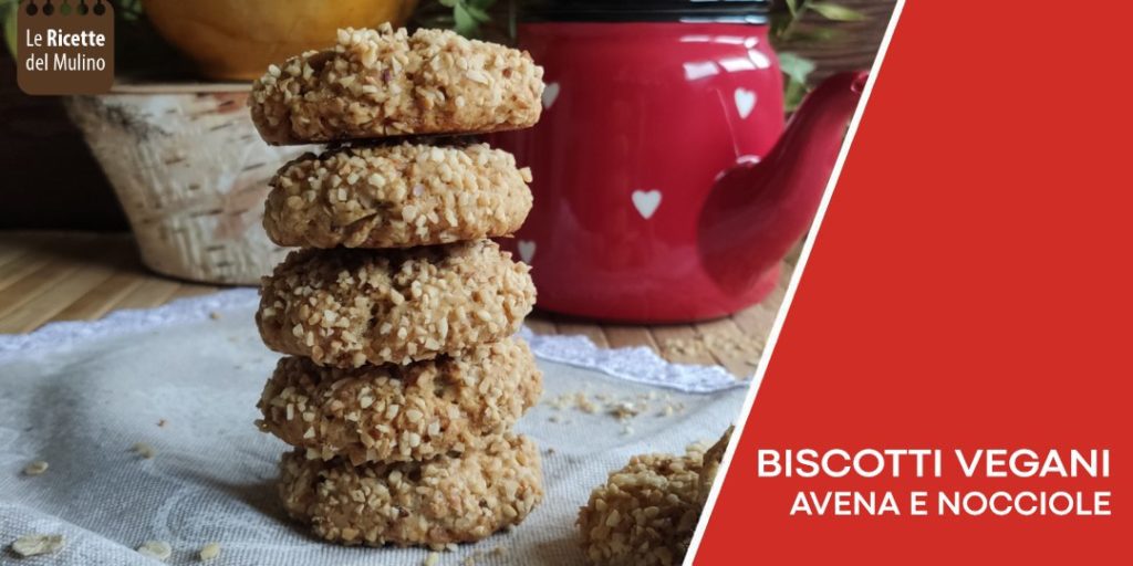 Biscotti vegani avena e nocciole ricetta