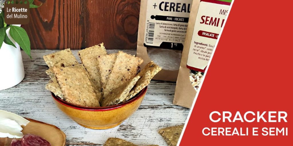 Ricetta cracker cereali e semi fatti in casa
