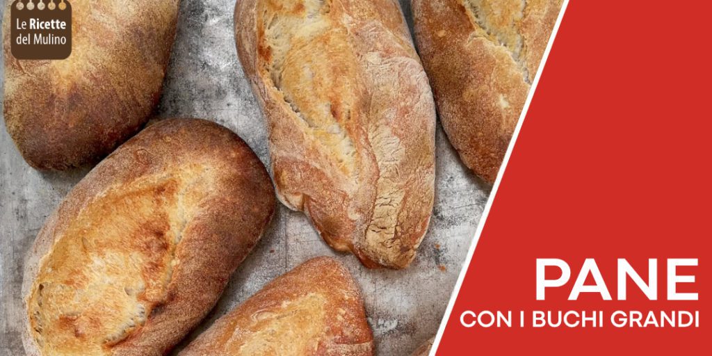 Pane con alveolatura buchi grandi