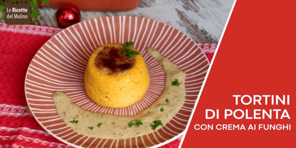 antipasto tortini di polenta e funghi
