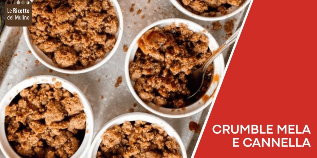 Crumble al farro con mele e cannella