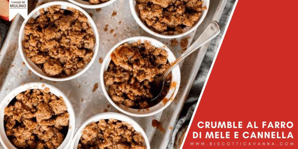 crumble di mele e farro integrale