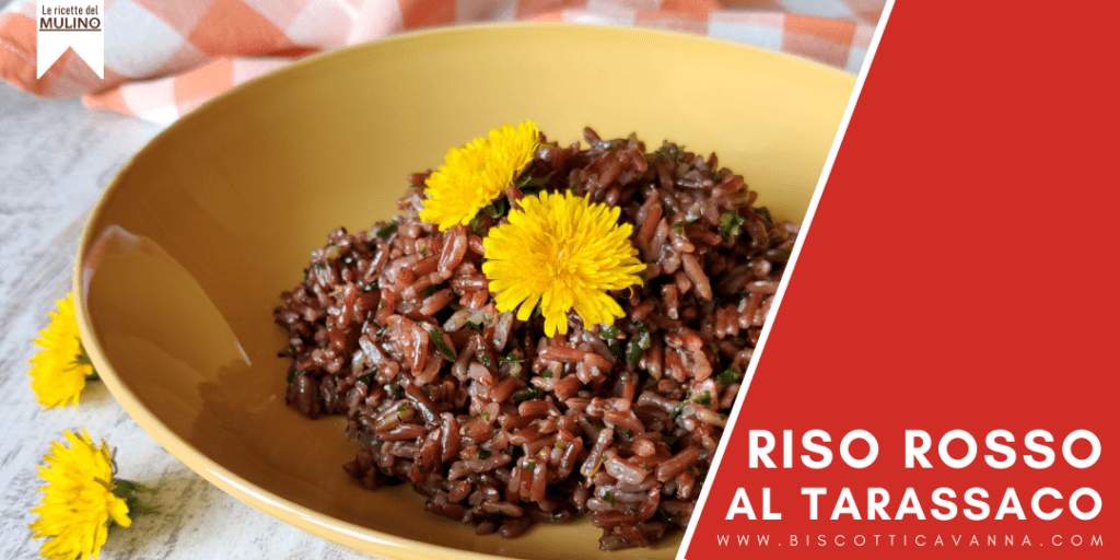 riso rosso al tarassaco