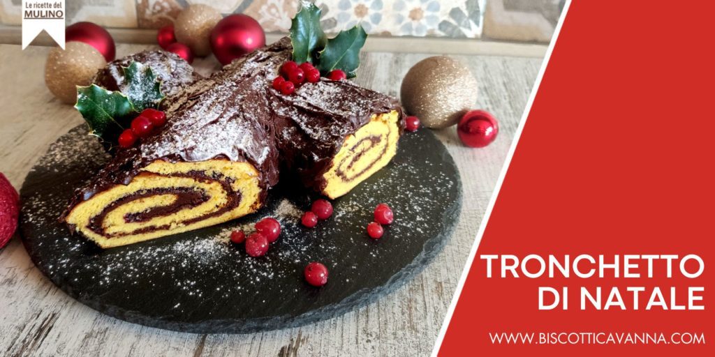 tronchetto al cioccolato arrotolato