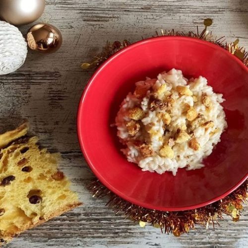 Risotto natalizio al panettone