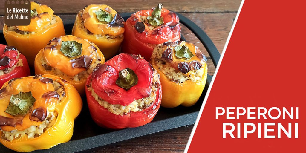 peperoni ripieni di riso carnaroli e carne