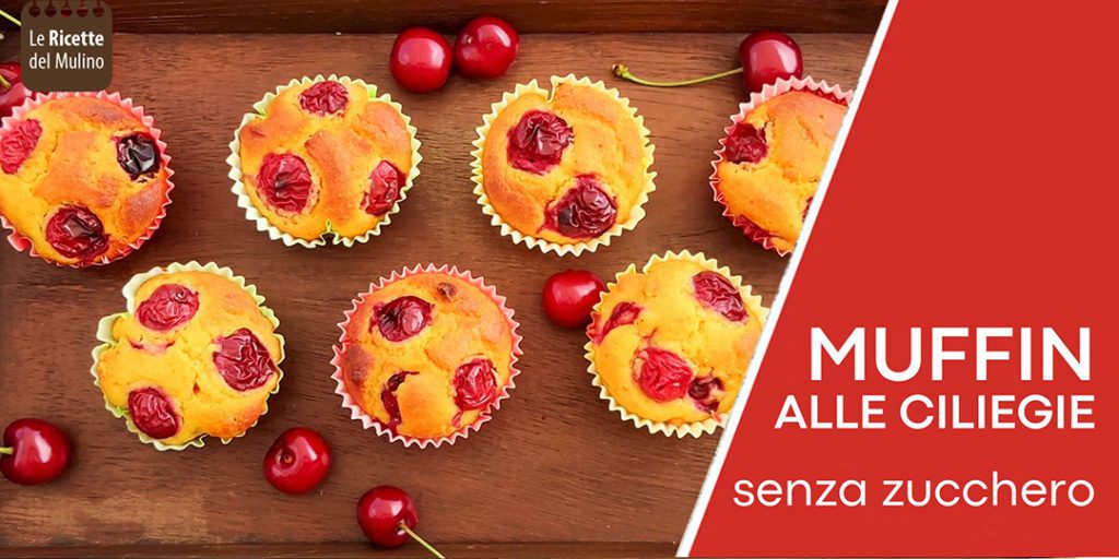 muffin senza zucchero alle ciliegie