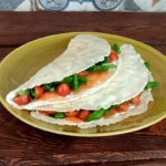 piadina con farina di riso e acqua